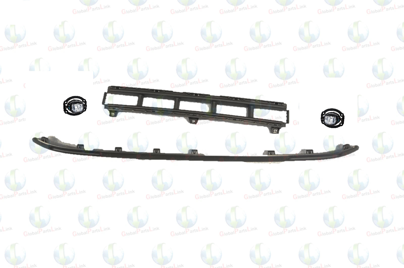 FOR 2023 JEEP COMPASS FRONT BUMPER UPPER LOWER WITH GRILLS AND FOG COVERS