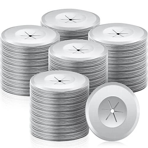 1000 Pcs 1.5 Inch Self Locking Washers Flat Round Steel Plaster Washers for Wall