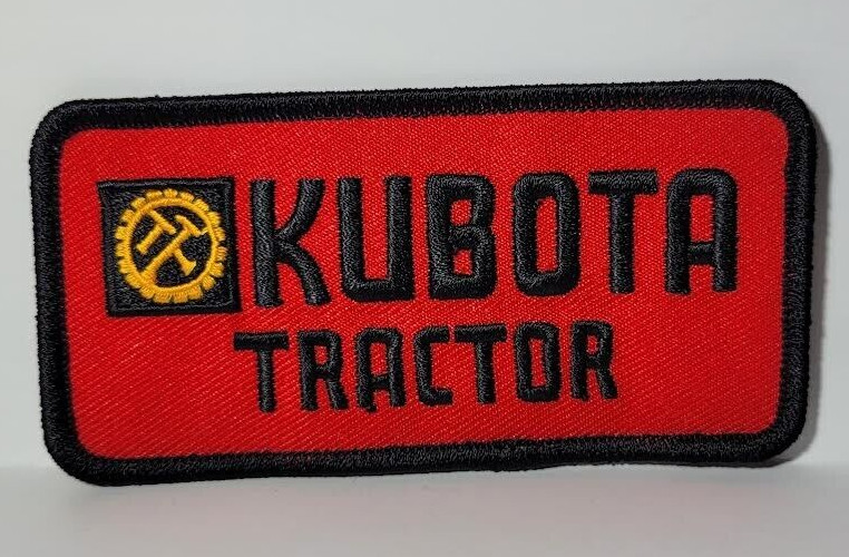 Kubota Tractor Embroidered Patch
