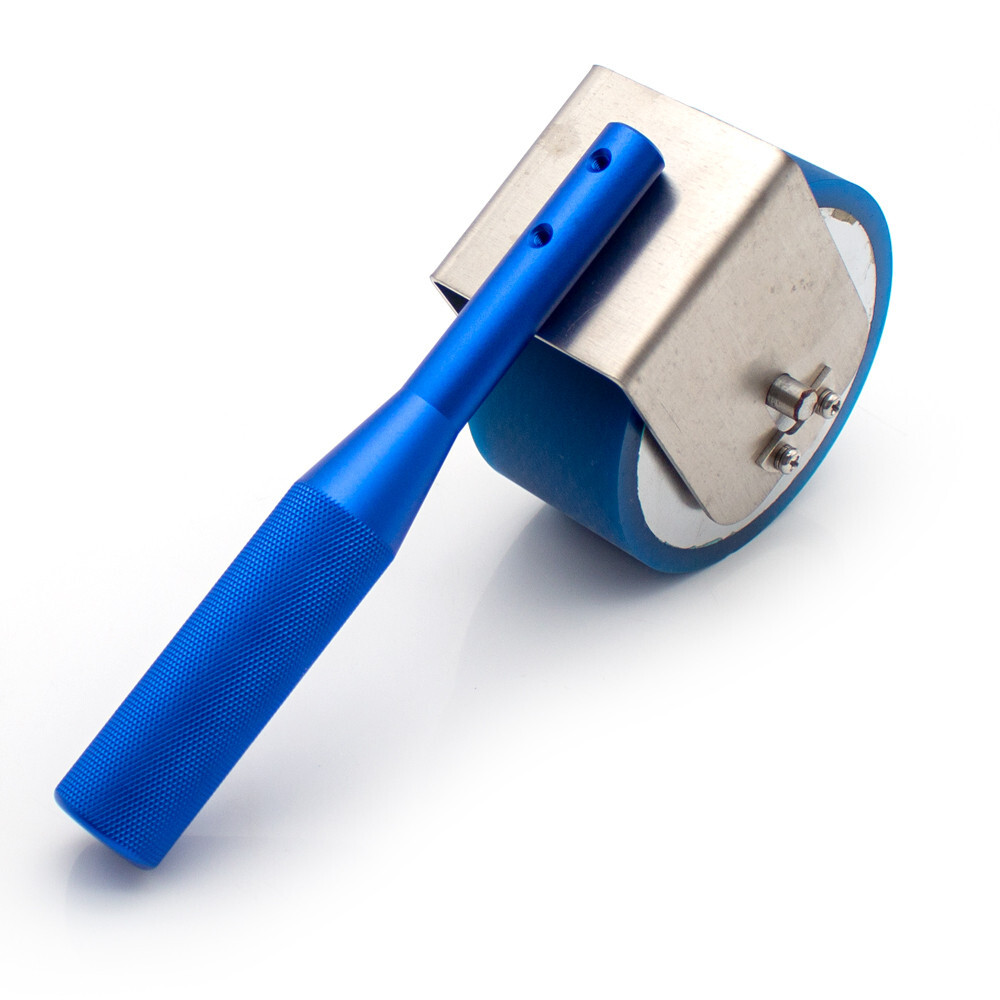 Manual Lapping Wheel Rubber Covered Roller 2Kg Hand Pushed Rubber Lapping Roller