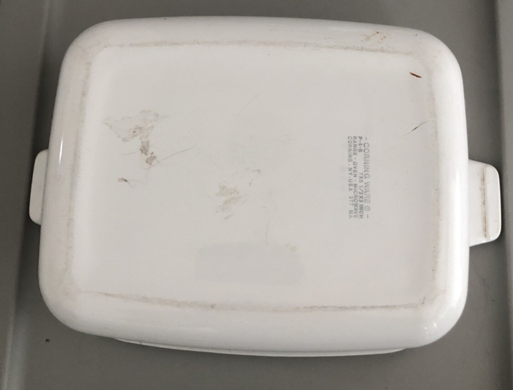 Casserole Dish Pan Corning Ware P-4-B Blue Cornflower Pattern 1.5 Quart