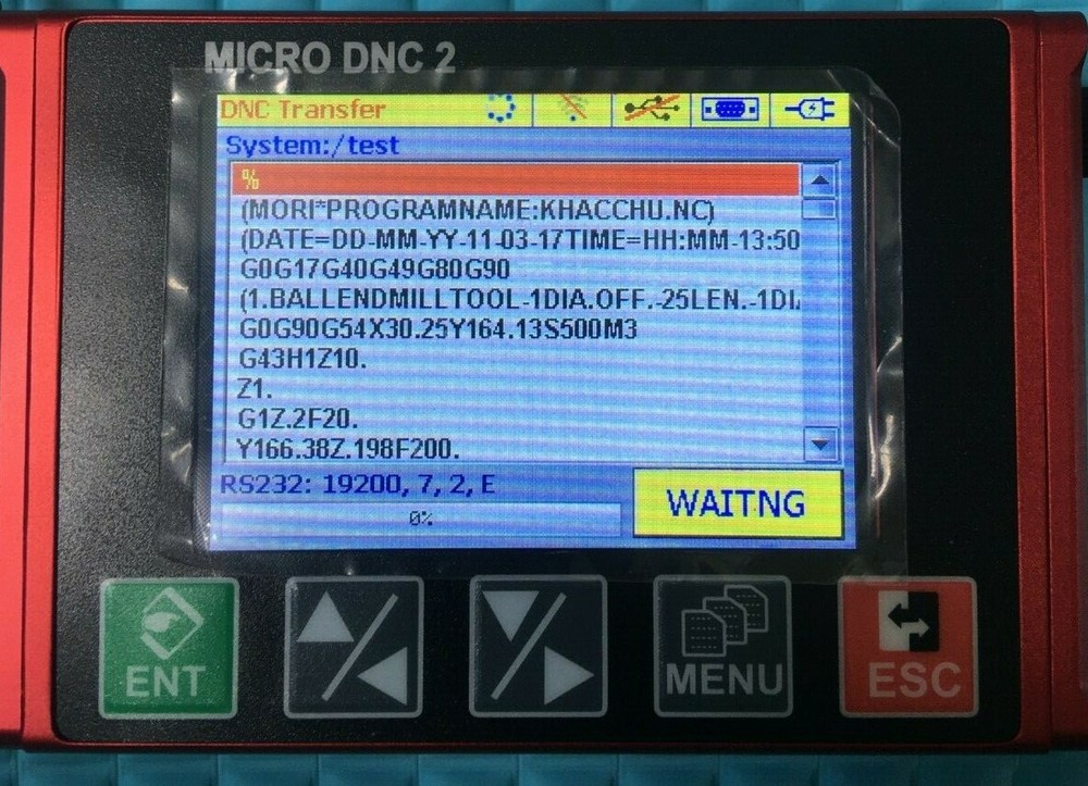 MAZAK M32 - micro DNC- TAPE- Replace PC running a DNC software. G CODE