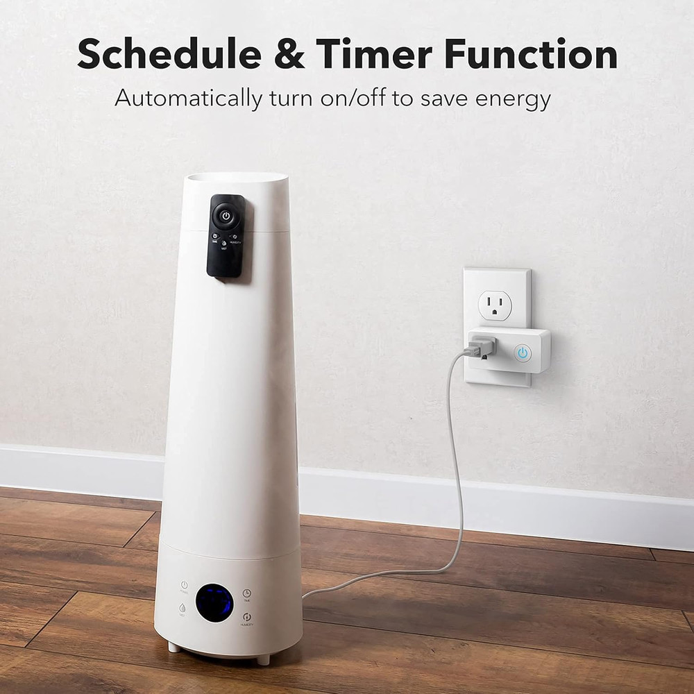 Wifi Heavy Duty Smart Plug Outlet, No Hub Required with Timer Function, White, C