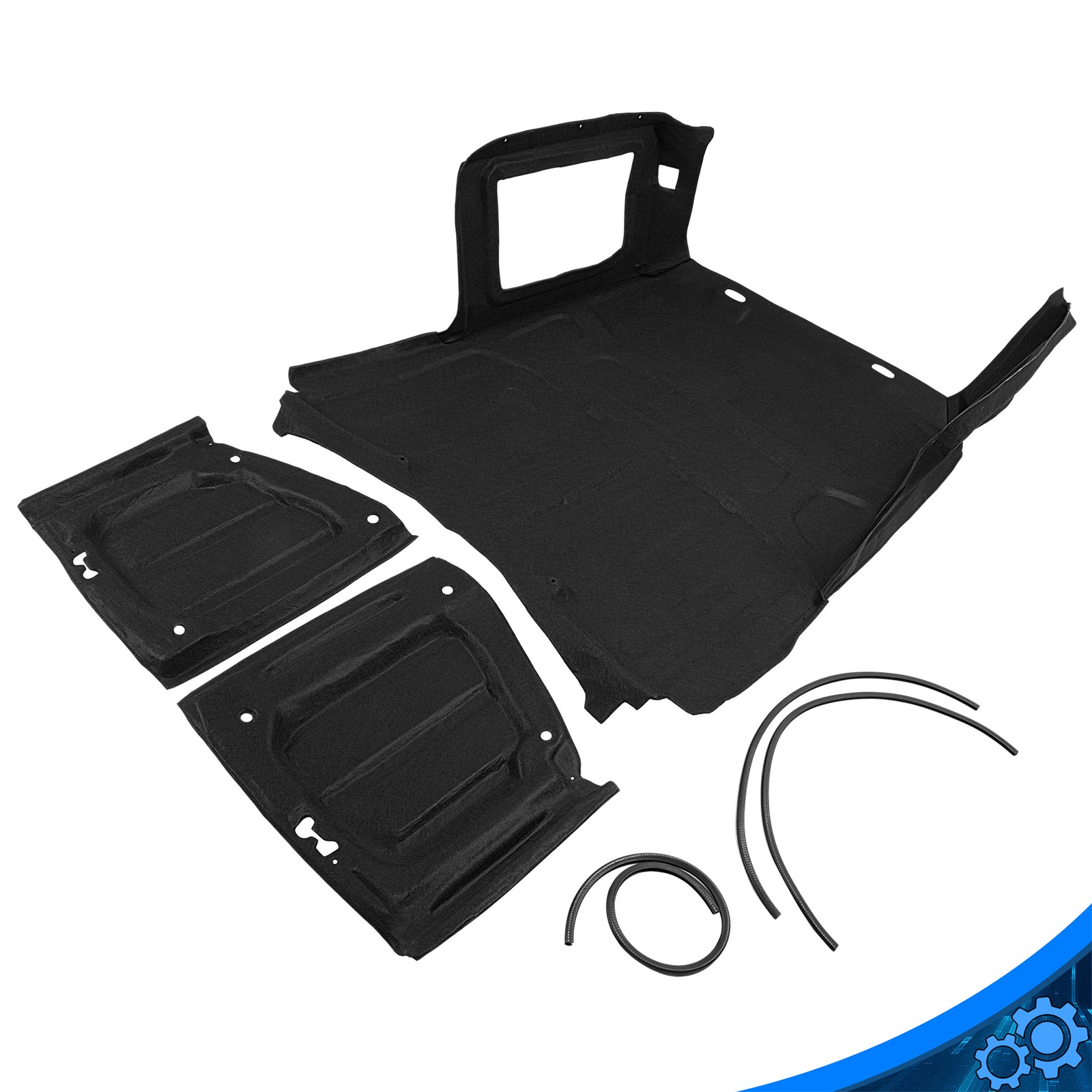 Sound Hardtop Headliner Roof Insulation Kit For Jeep Wrangler JL 4-Door 2018-25