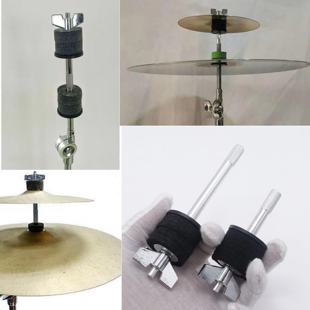 CashBeat Cymbal Stacker Set, 4" & 5.7" Stackers with 8mm Thread, Percussion I...