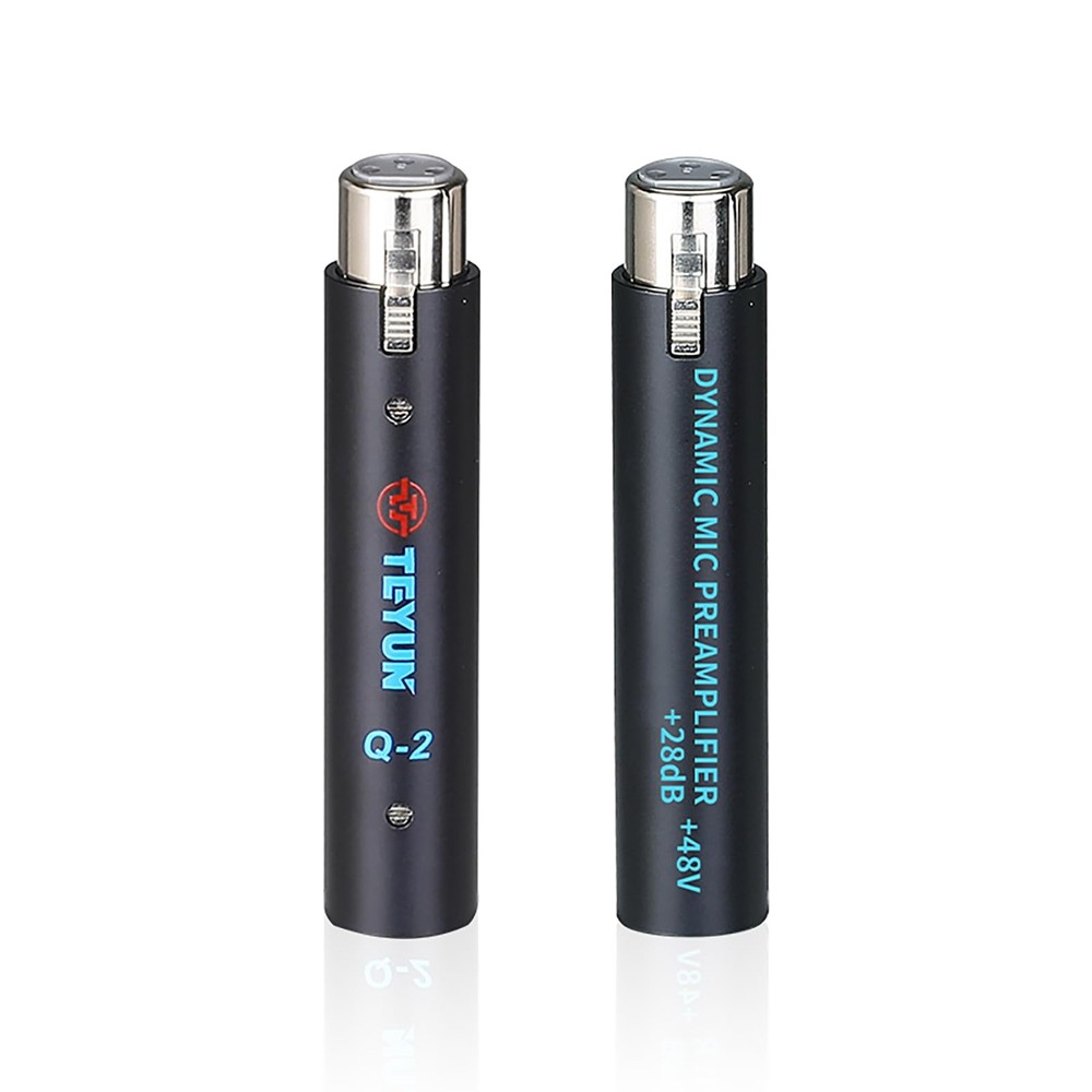 Microphone Preamp with 28dB Gain, Dynamite Active in Line Compact Dynamic Mic...