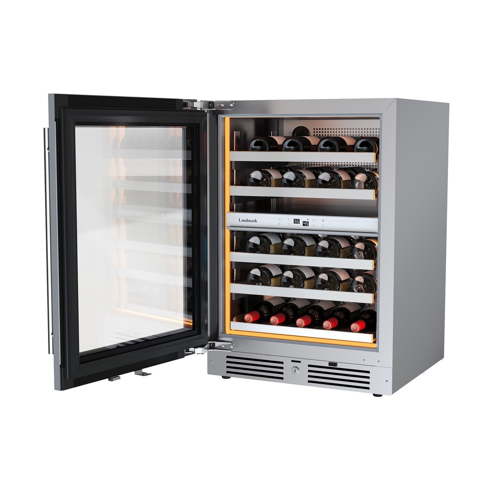 Landmark L3124UI2WGLH 24"W 37 Bottle Capacity Panel Ready Wine - Panel Ready