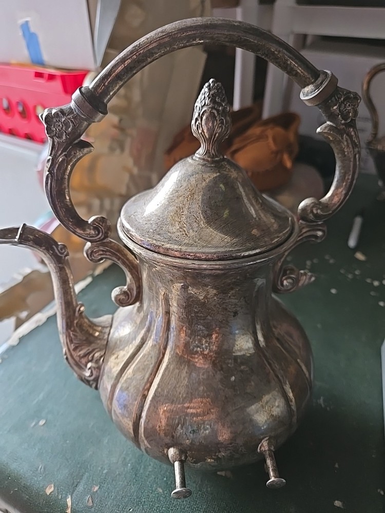Vintage Sheridan Silver Plated Coffee Tea Pot