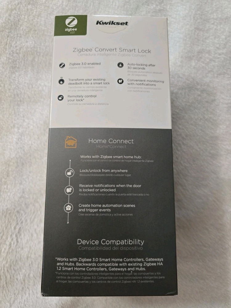 914 KwiksetConvert Smart Lock Conversion Kit Satin Nickel Smart Electronic