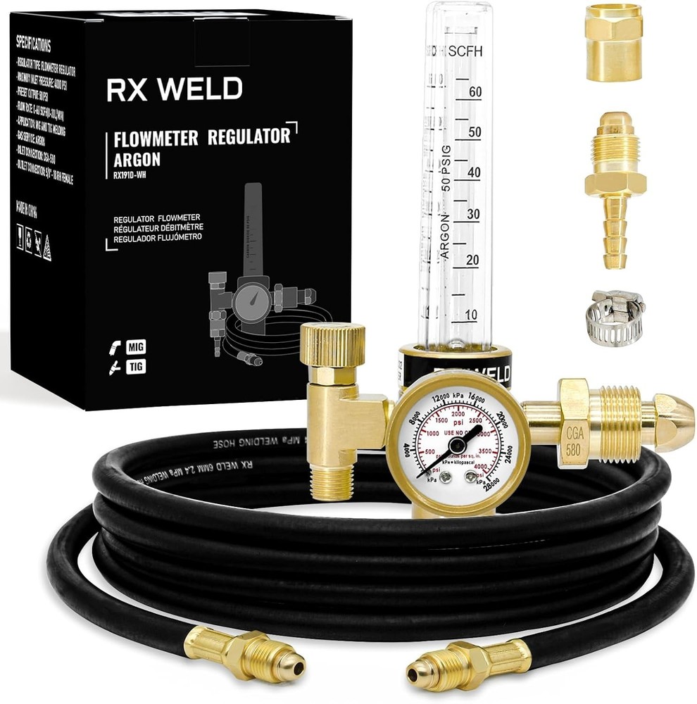Welding Gas Gauge with Multiple Outlets