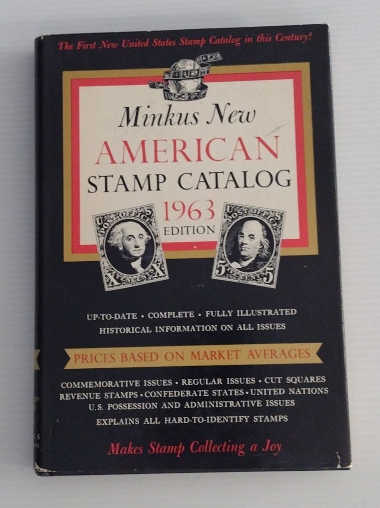 Minkus New American Stamp Catalog 1963 Edition with Dust Jacket