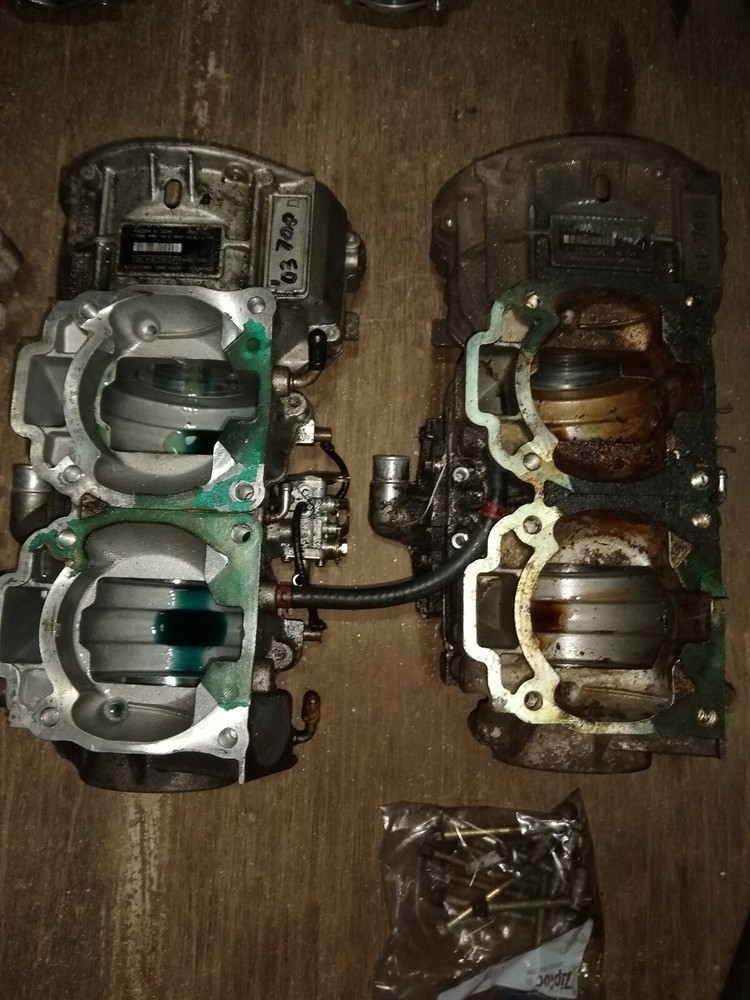 . 01-03 SKI-DOO MXZ 700 engine crankcase crank cases nice type 693