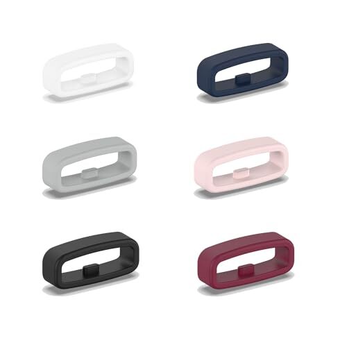 6-Pack Fastener Rings Compatible with Fitbit Versa 4/Versa 3/Versa 6Pack
