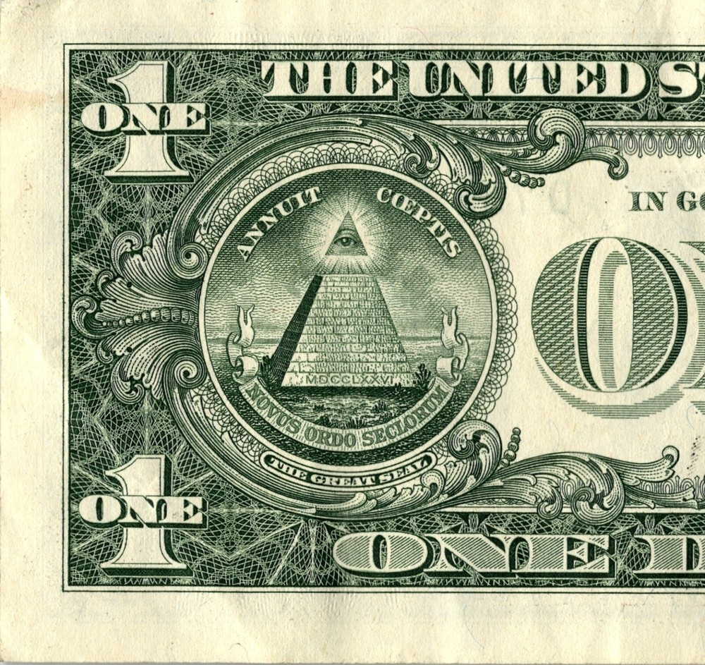 Four Pair Fancy Serial Number One Dollar Bill