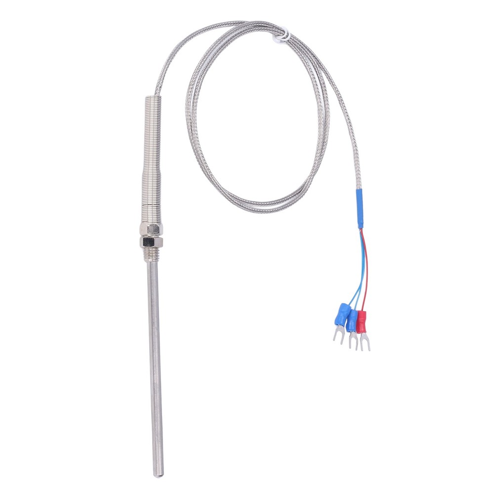1 Meter Length 100mm Probe Thermocouple PT100 Temperature Sensor Probe Accessory