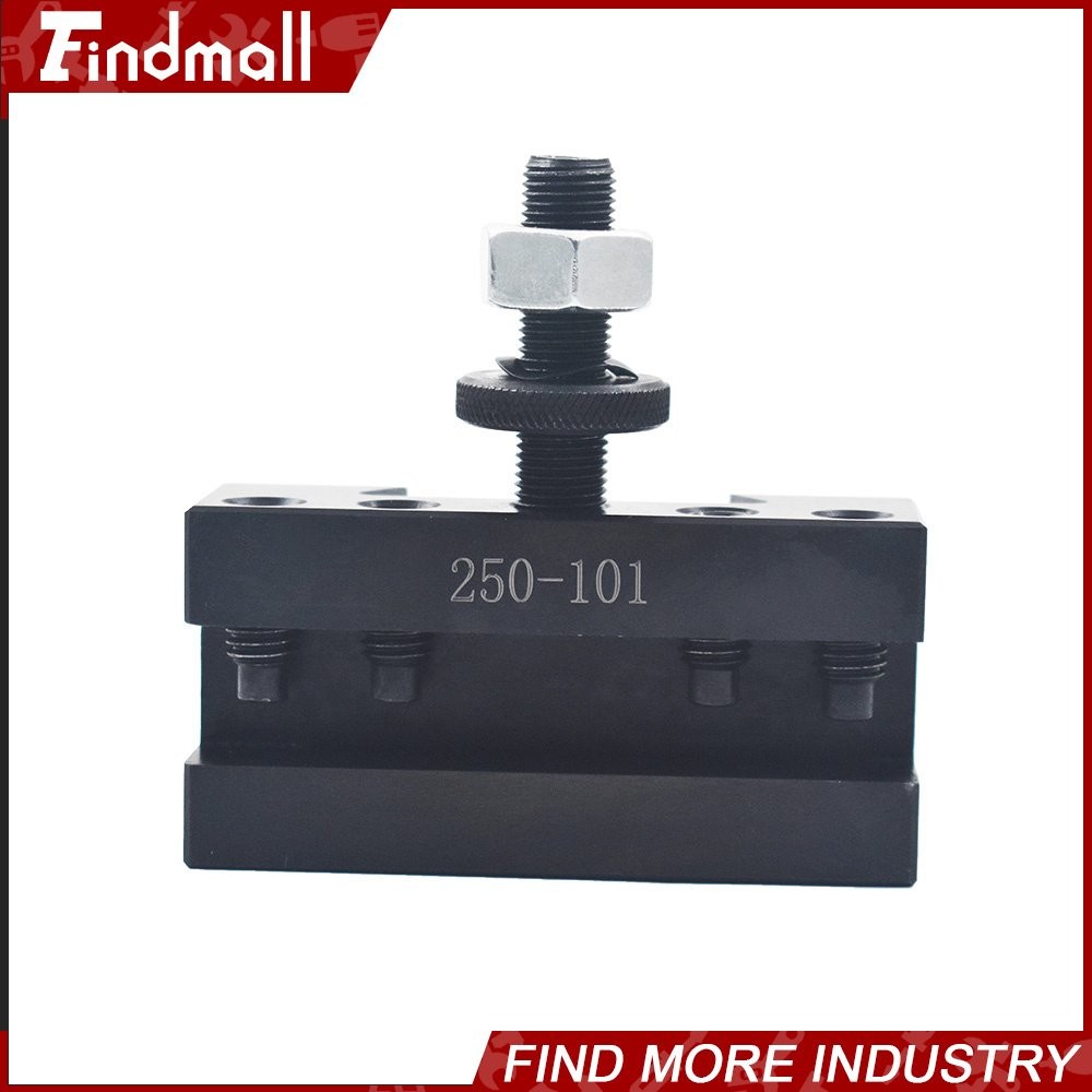 AXA 250-111 Wedge Tool Post Set For Lathe 6 - 12" Plus 2 Extra Tool Holder