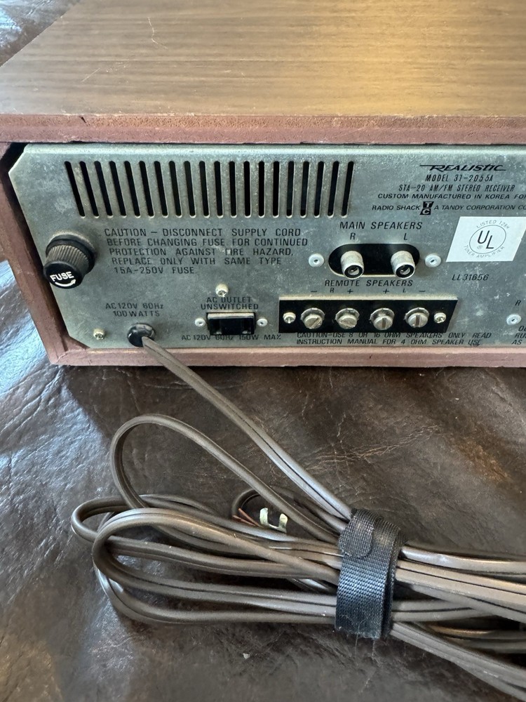 Vintage Realistic STA-20 AM/FM Stereo, Tested Working