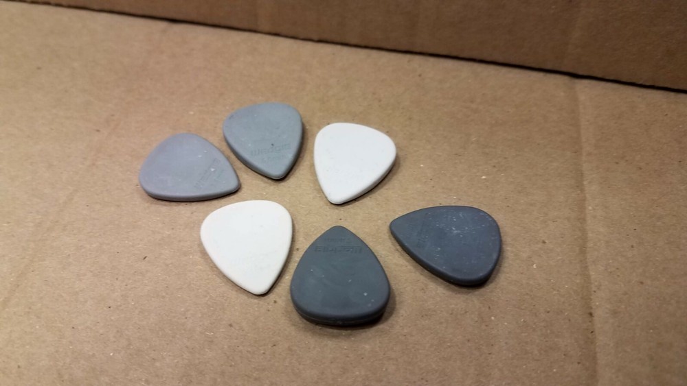 6 Wedgie Rubbers Guitar Picks ~SAMPLER SET~UKULELE BASS Rubber PICK Mix & Match
