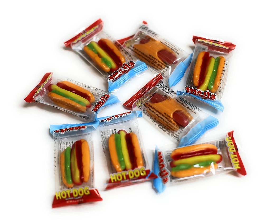 Efrutti Hot Dog Gummi Candy - Candy -60 Pieces