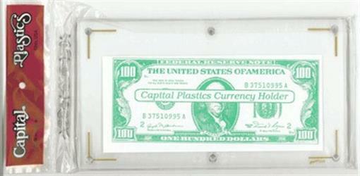 Clear Banknote Protector Capital Holder Large US Size Currency 1 Slab Display