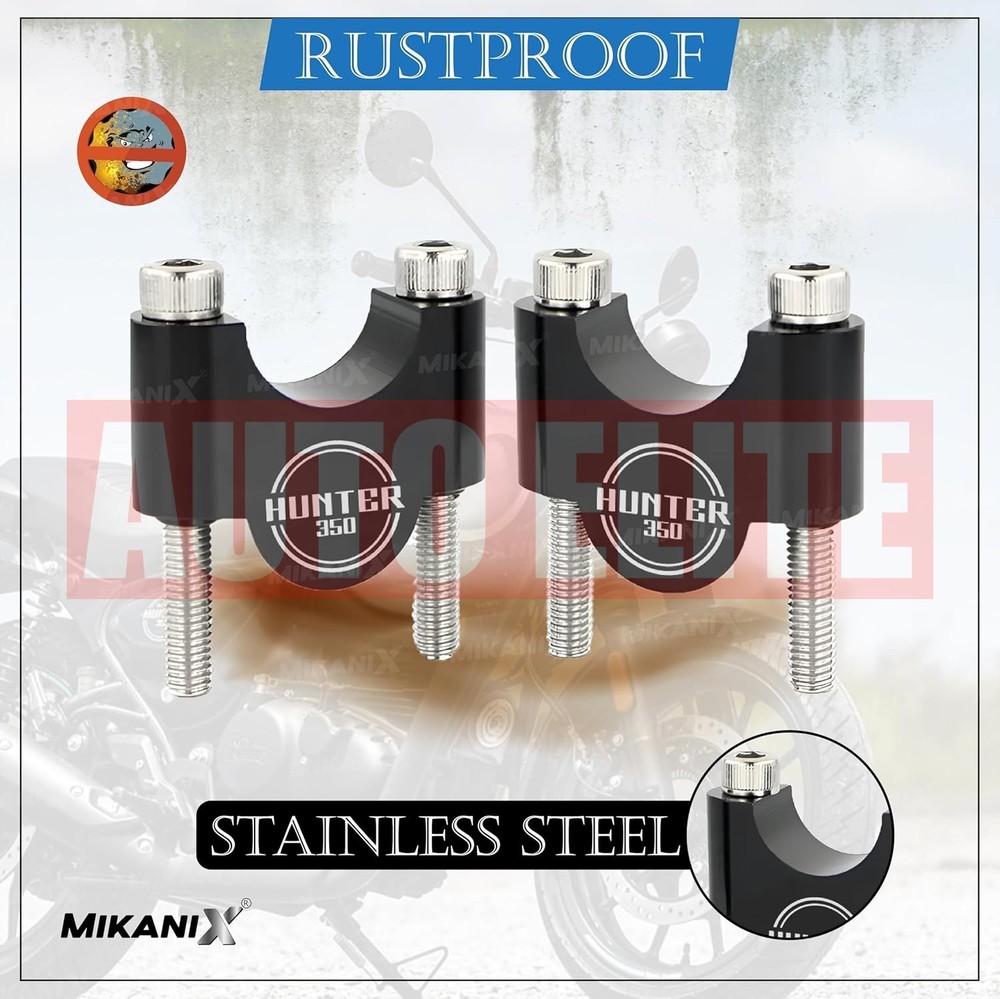 Handlebar Height Riser Clamp Fit Royal Enfield Hunter 350 Handle Riser
