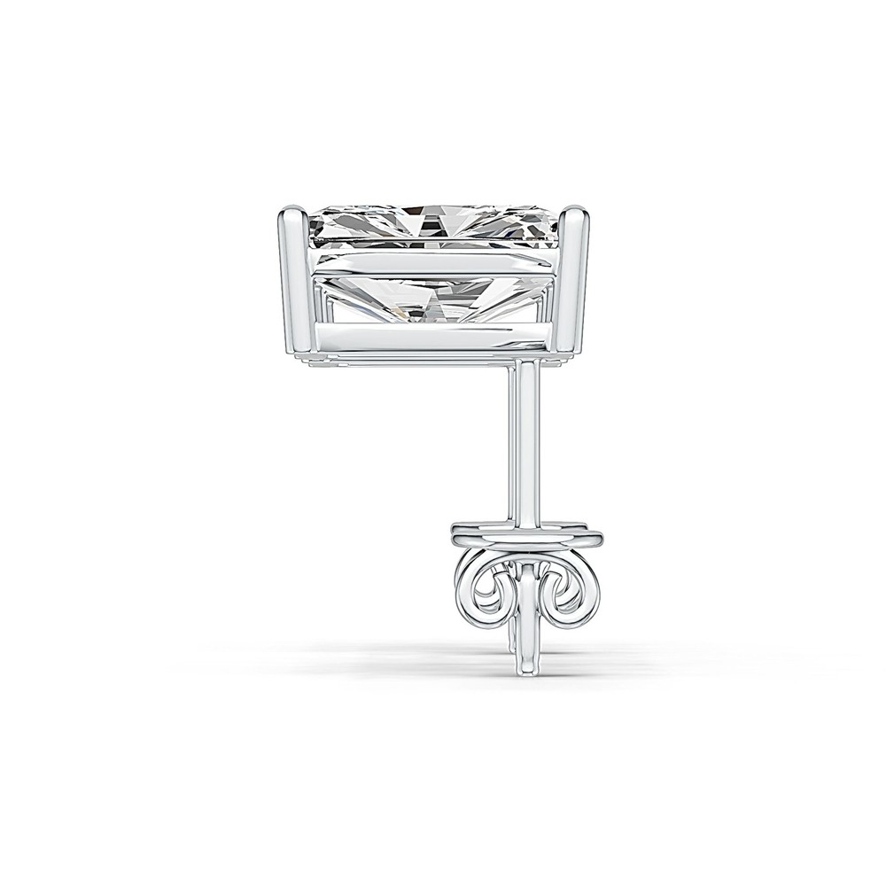 Sterling Silver Semi Mount Earrings Setting Emerald OCT 10X8mm