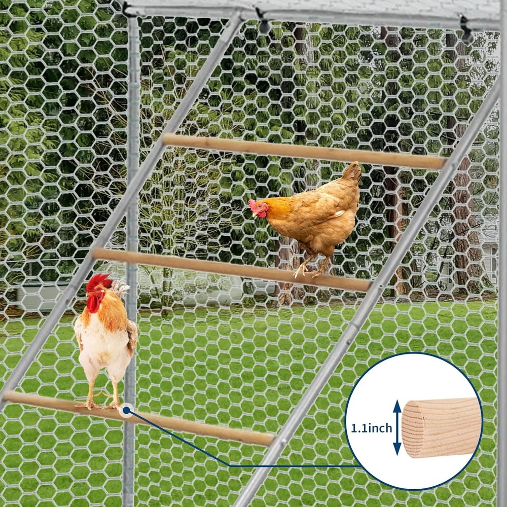 Chicken Perch Ladder for Coops Large Chicken Roosting Bars for Backyard Poultry