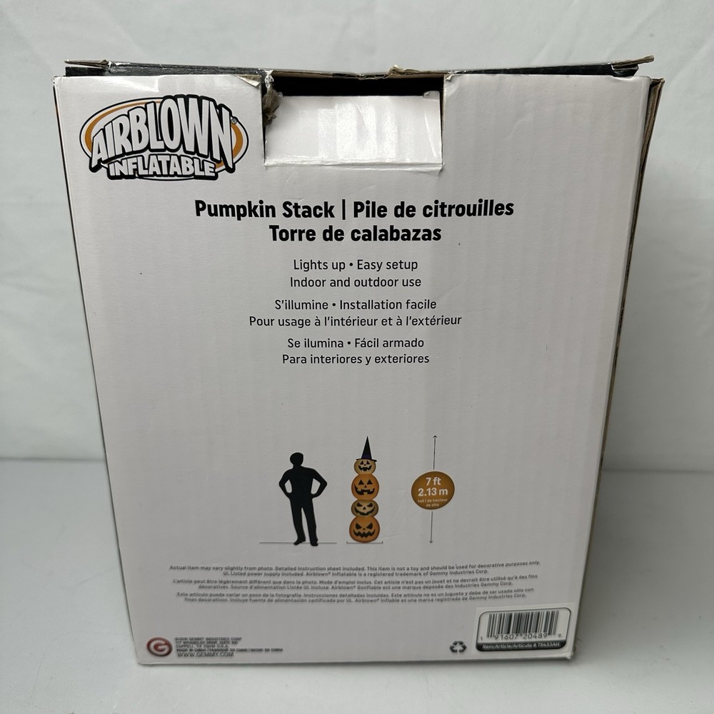 Airblown Inflatable 7 Ft Pumpkin Stack