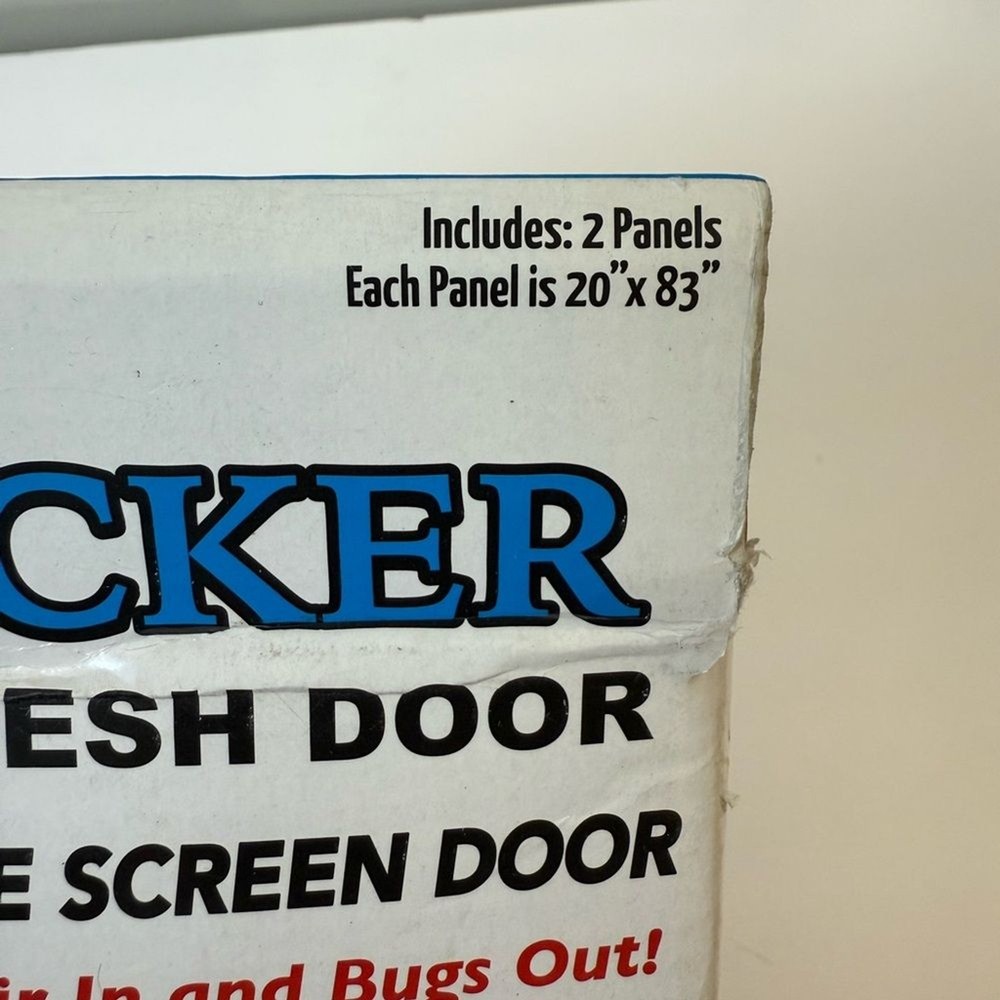 Bug Blocker Mesh Door ~ Hands Free Screen Door ~ NEW
