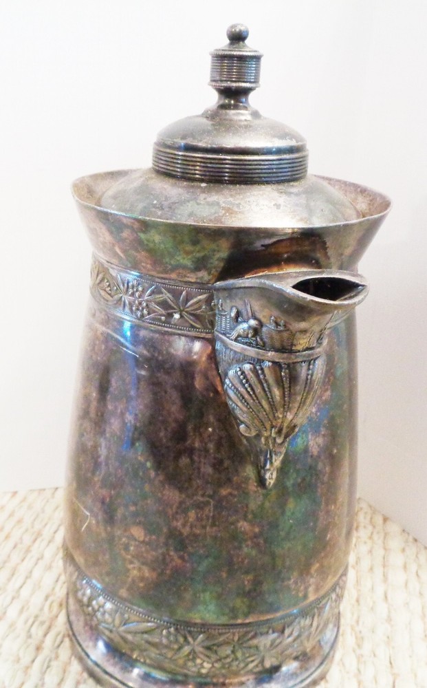Simpson Hall Miller Silver Plated Water Pitcher Jug #387