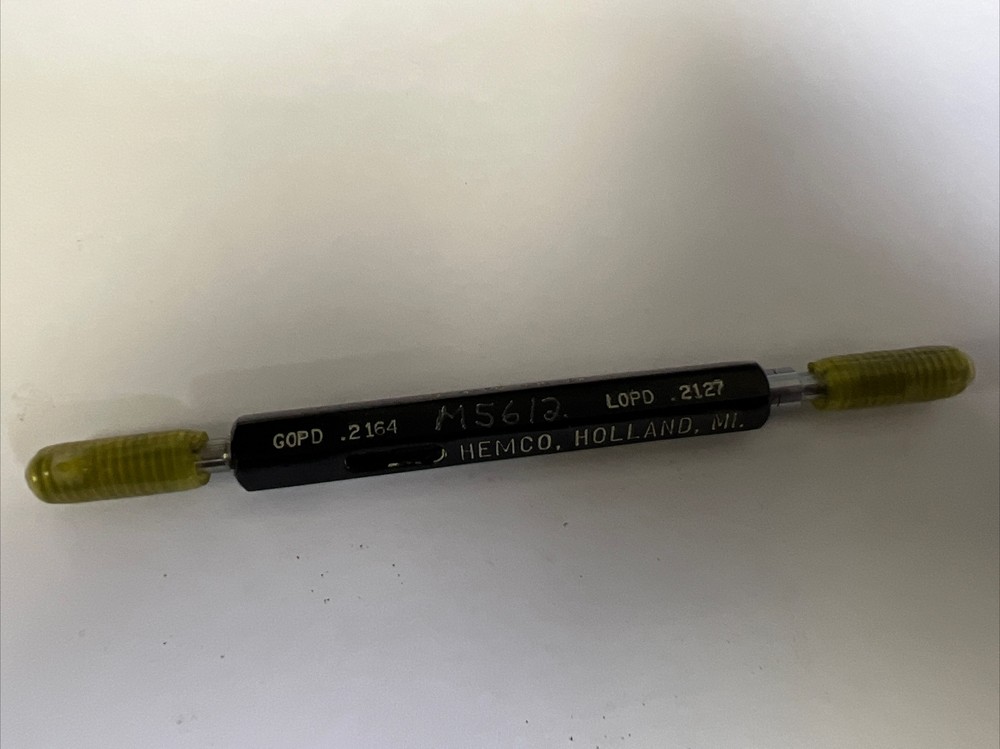 1/4-20 UNC-2A Thread Set Plug Gage GO PD .2164 Lo Pd .2127 Hemco Longer Lasting