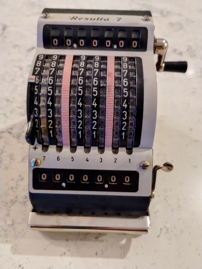 Vintage Adding Machine/Calculator Resulta 7 from about 1950-1960