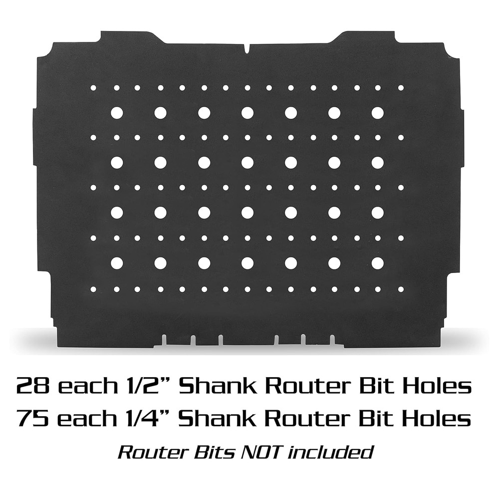 Foam Router Bit Storage Tray for Systainer 1 Accepts 103 Total (75 Each ¼ & 28 E