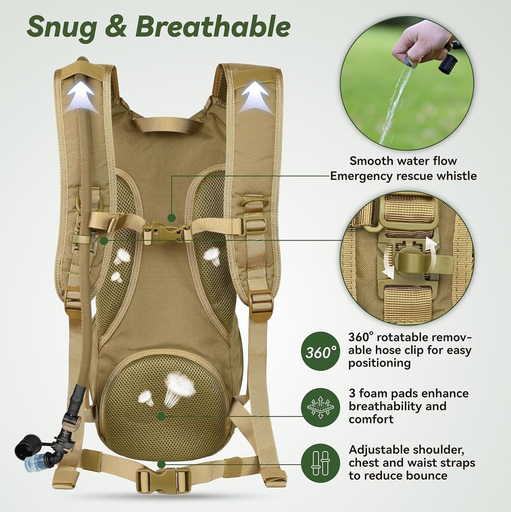 Versatile Hydration Pack for Outdoor Activities
