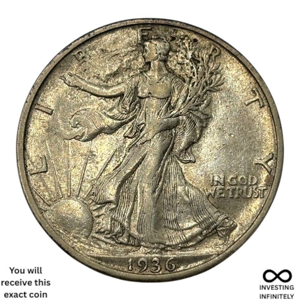1936 S Walking Liberty Half X-1506