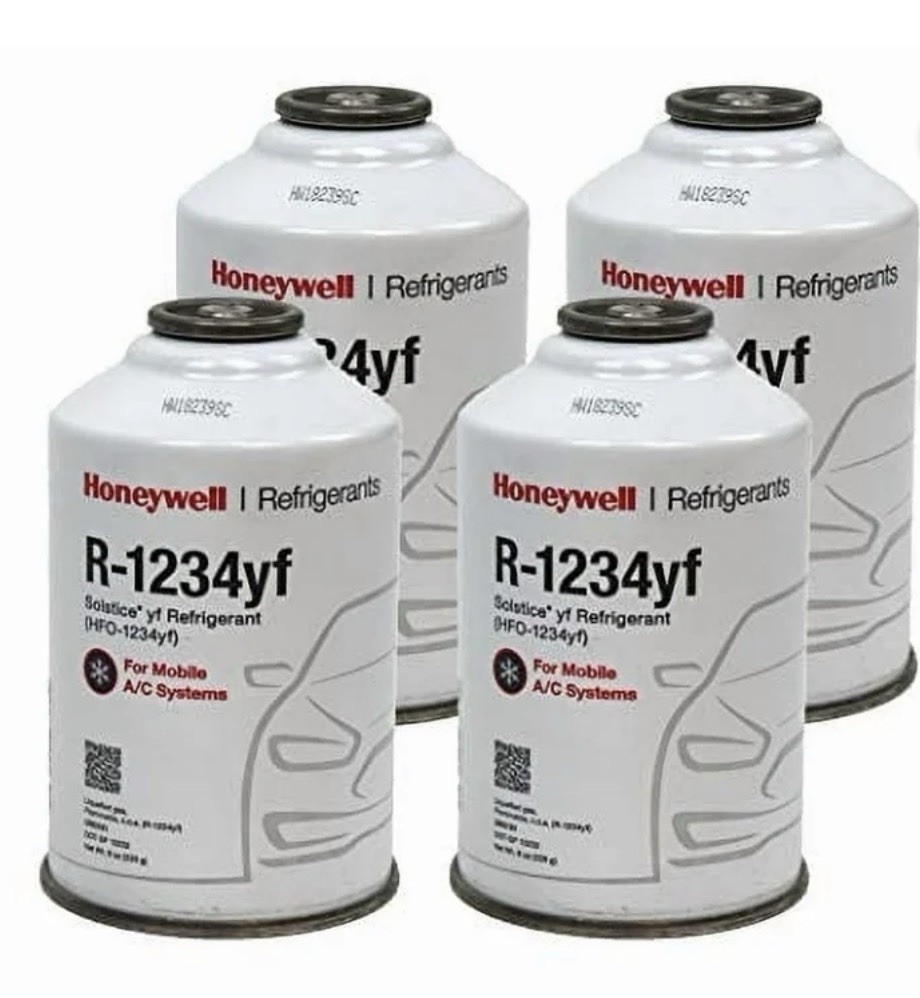 Honeywell R1234YF  Automotive Refrigerant - 8oz Can- 4Pack