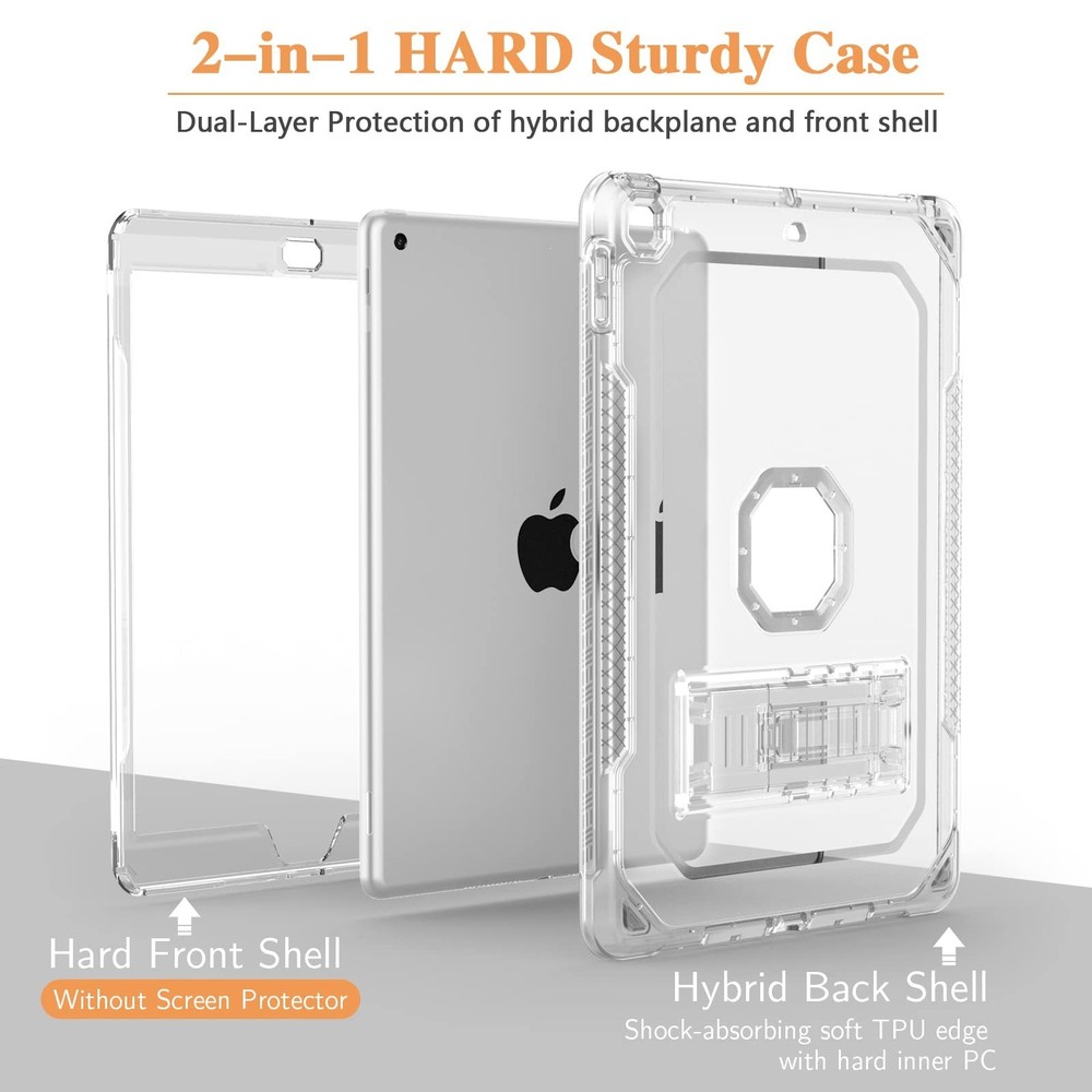 iPad 9th Generation Case, Shockproof and Slim, Compatible with iPad 8th/7th G...