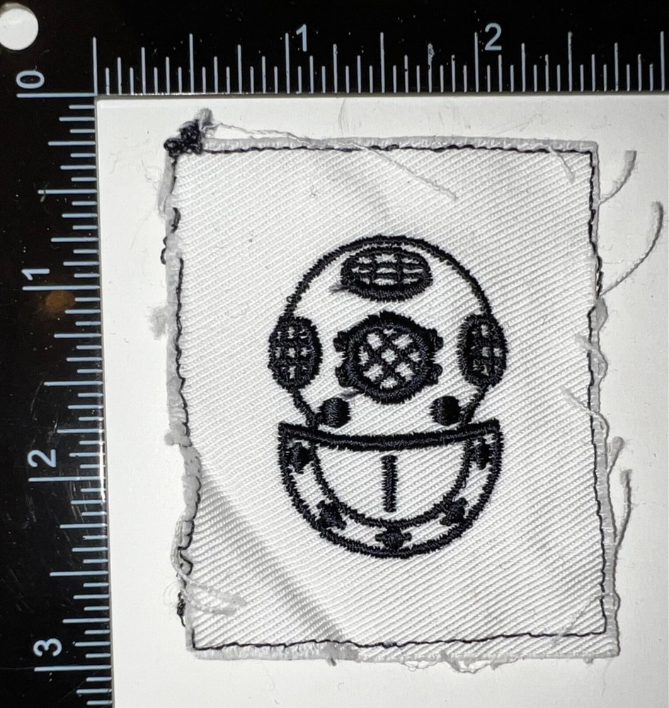USN US Navy Diver 1st Class Distinguishing Striker Mark White Patch