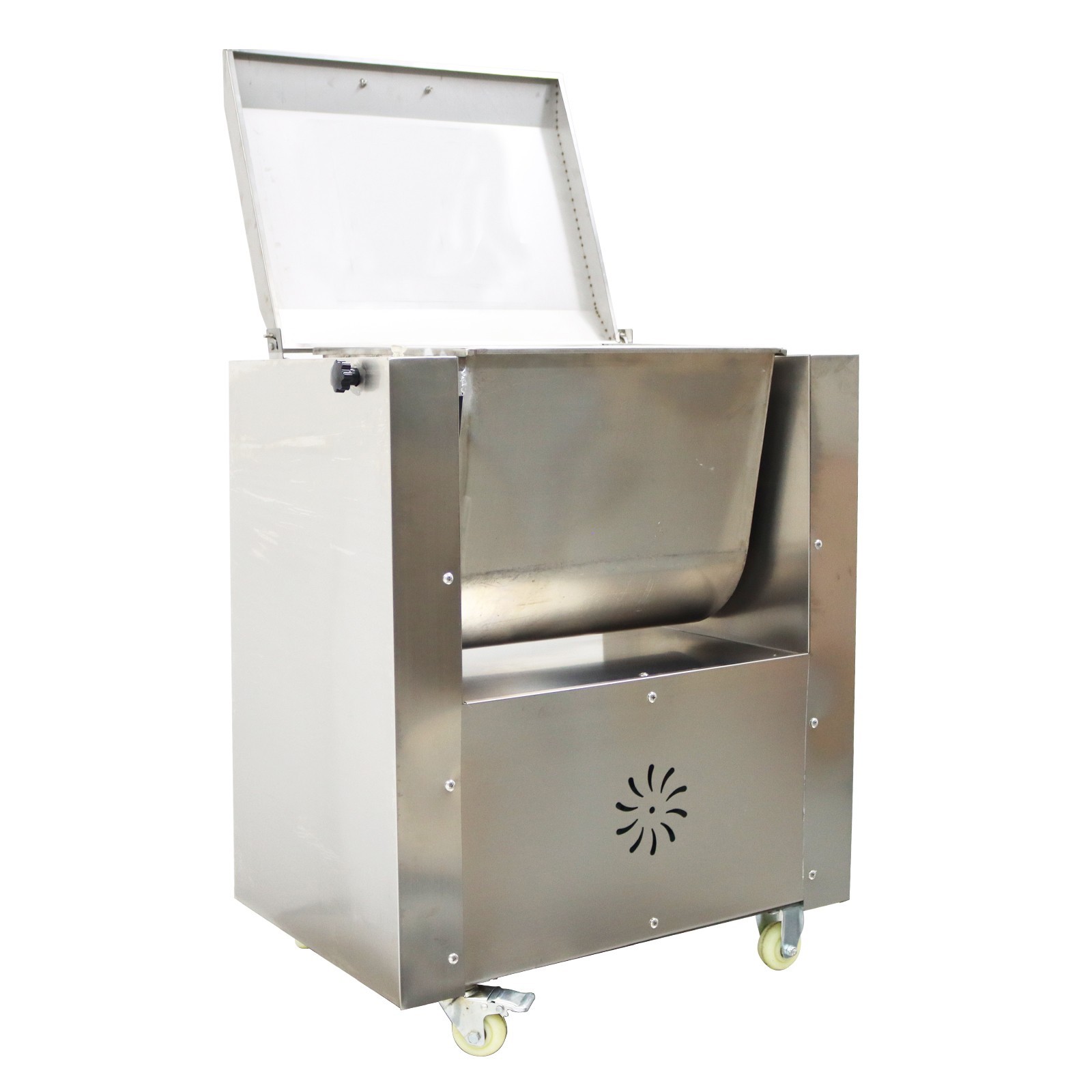 50L Commercial Electric Meat Mixer Stainless Food Processing Machine 2HP 110V