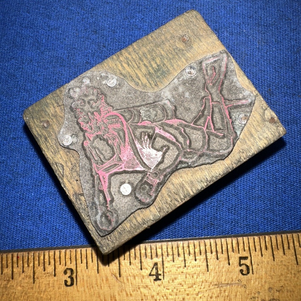 Print Block ( Scuba Diver?? ) Unknown Image￼