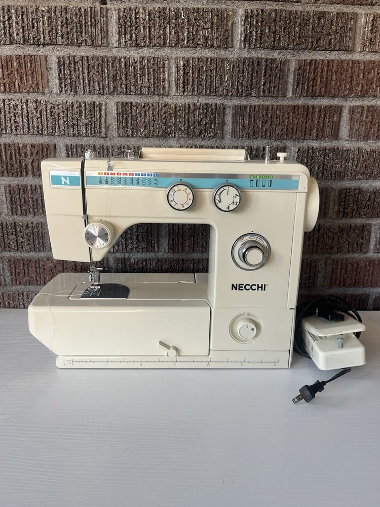Necchi Sewing Machine 535FA W Foot Pedal Tested Working Nice