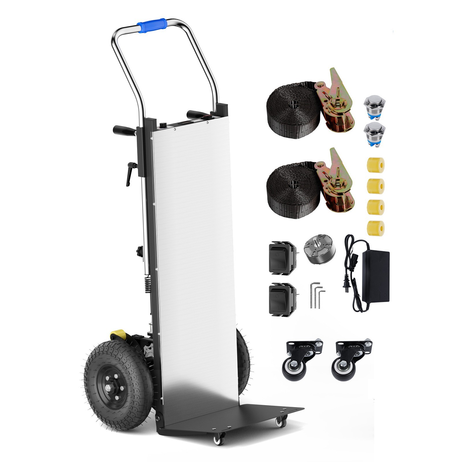 900LB Capacity Electric Stair Climbing Hand Truck Heavy-Duty Motorized Dolly