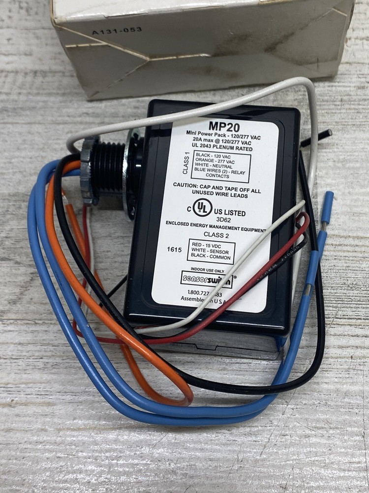 Acuity Controls Sensor Switch MP20 Mini Power Pack 120/240/277 New