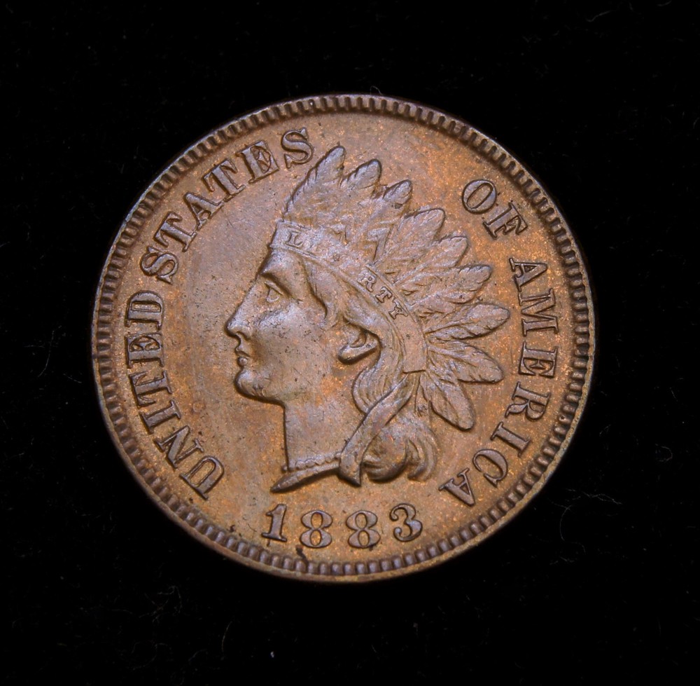 1883 Indian Head Cent  AU++