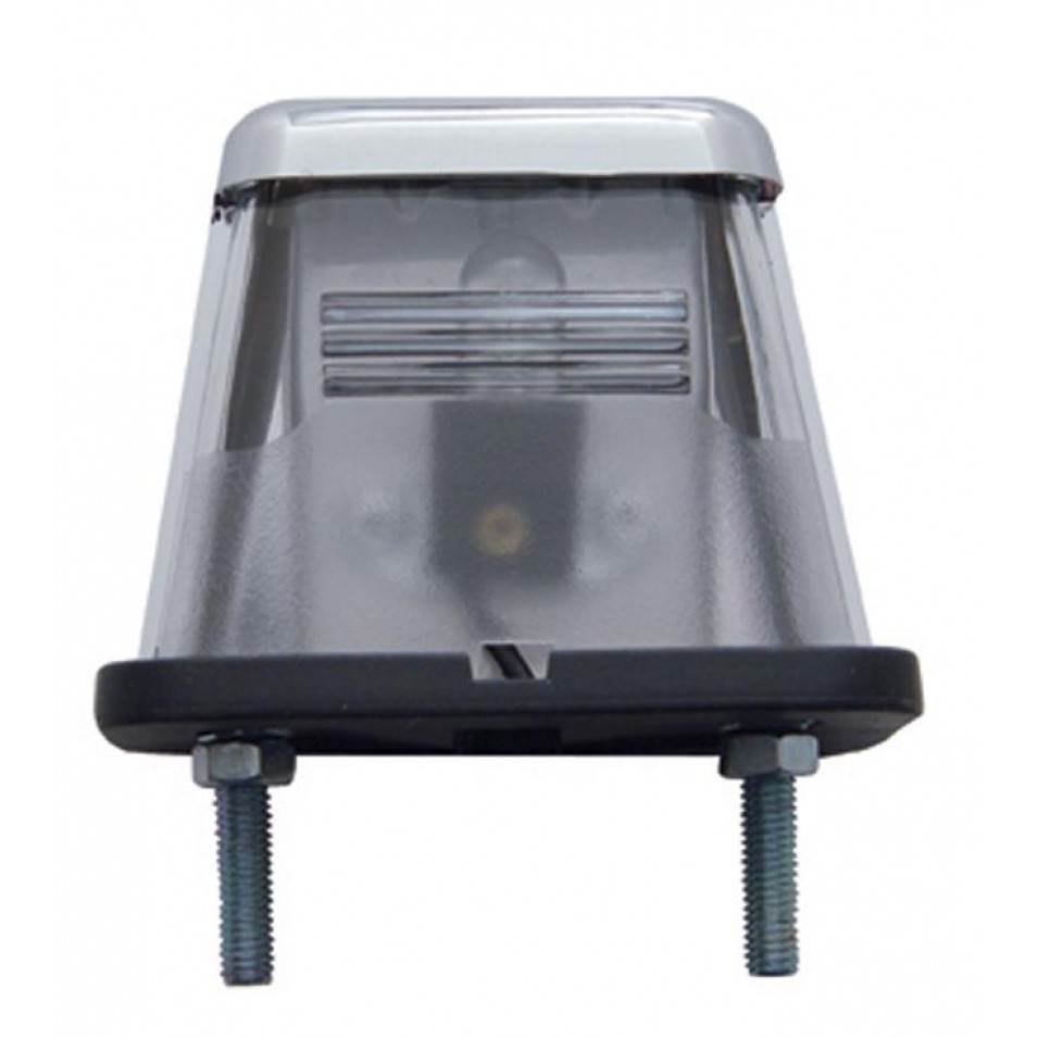 Chrome Rectangular License Light
