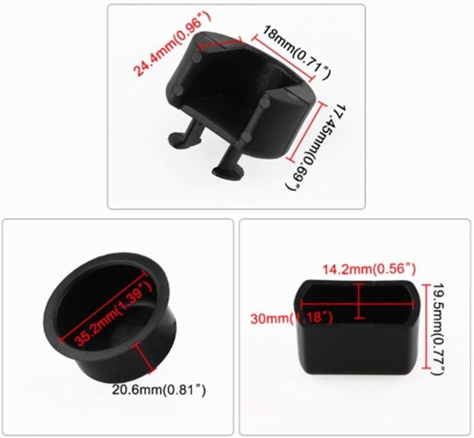 Car Rear Door Hinge Kit, 4pcs/Set Tailgate Hinge Pivot Bushing Insert Kit 386...