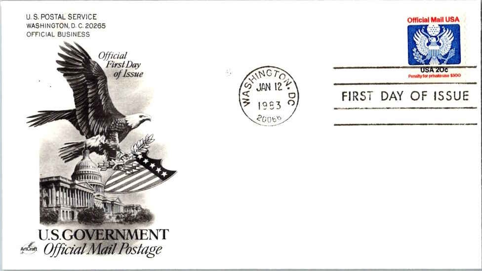 United States Scott O135 Unaddressed.