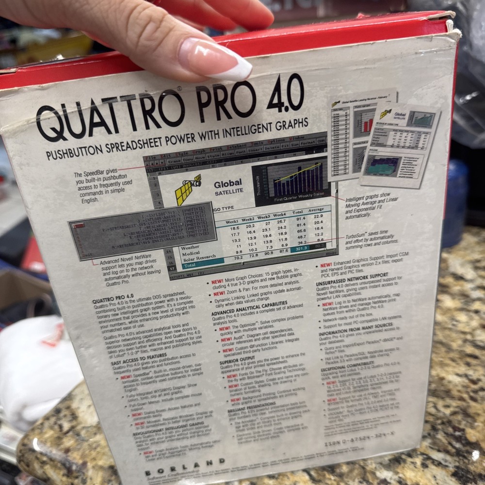 BORLAND QUATTRO PRO - Version 4.0