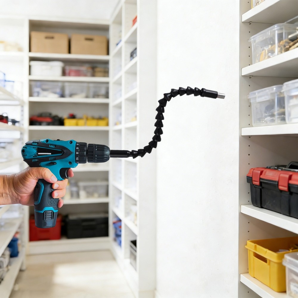 105 Degree Right Angle Drill Socket Adapter Flexible Shaft Extension Bit Drivers