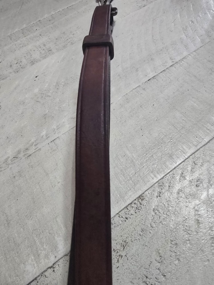 US Cavalry M1917 Leather Canteen Strap. Very Nice.